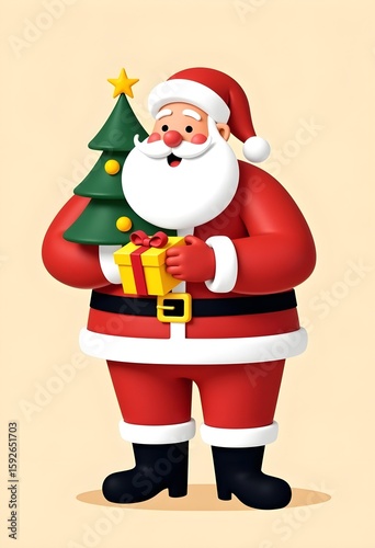 santa claus with gifts