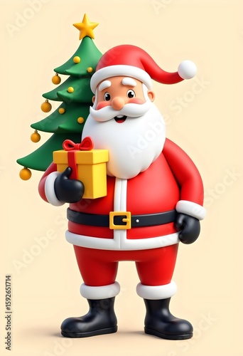 santa claus with gifts