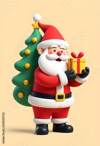 santa claus with gifts