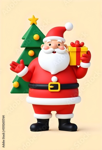 santa claus with gifts