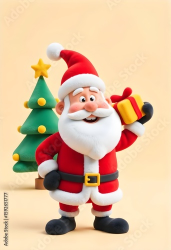 santa claus with gifts