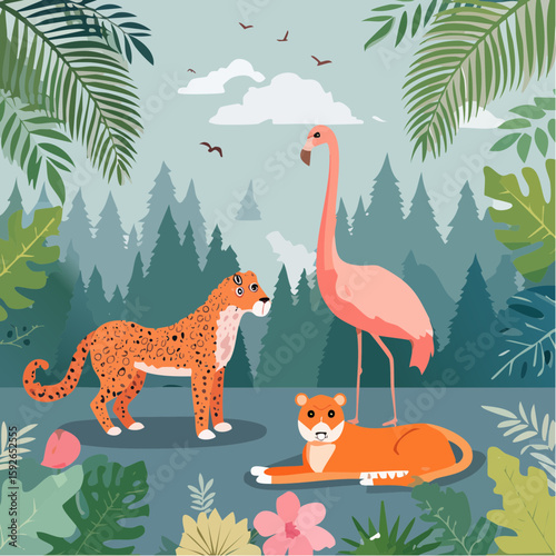 Photography animals in the jungle