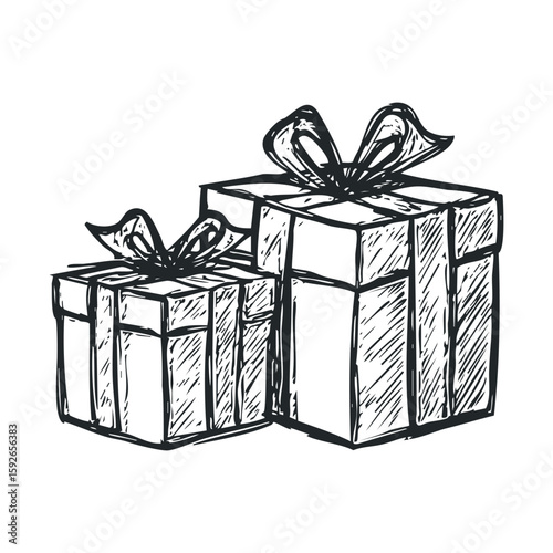 Decorative gifts with bows for special occasions