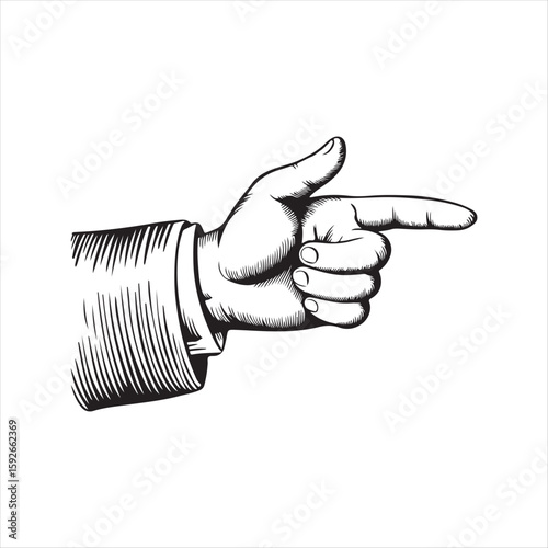 Hand with thumb up gesture, a symbol of success and approval
