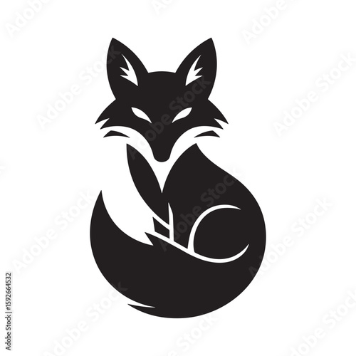 Wallpaper Mural vector illustration of a wolf on white background Torontodigital.ca