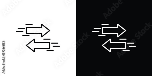 Foto Transfer icons. Minimal vector icons pack for web