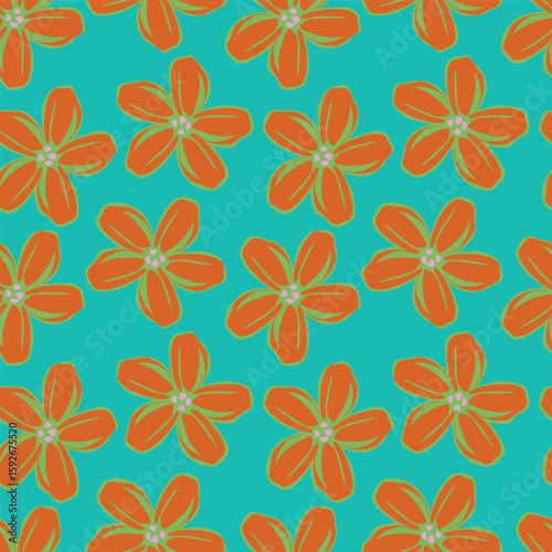 Wallpaper Mural cute flower pattern image for fabric textile or wall decoration Torontodigital.ca