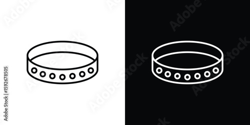 Obraz na płótnie Bracelet icons. Minimal vector icons pack for web