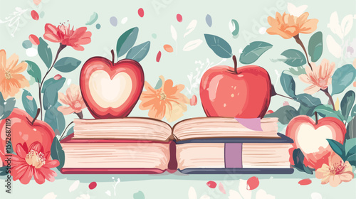 Celebrating Teachers Day with School Elements