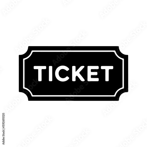 Ticket symbol icon design. illustration isolated on white background