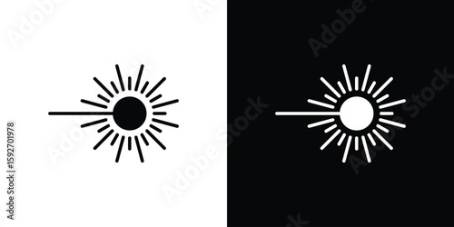 Foto Laser beam icons