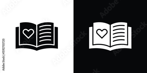 Quadro su tela Guests book icons