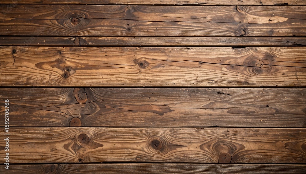 Fototapeta premium Dark brown wooden planks (1)