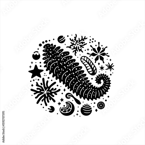 Pinecone isolated on white background