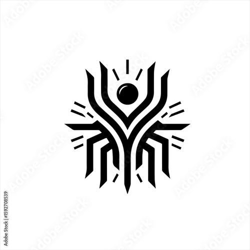 An abstract symbol art