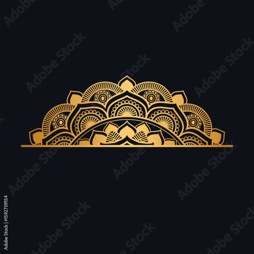 abstract spiritual symbol ornament mandala gold	