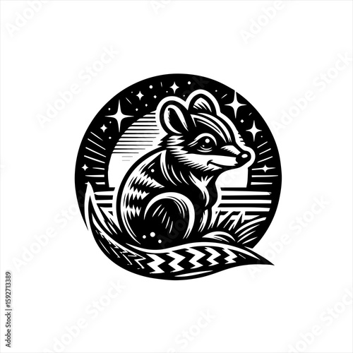 Chipmunk isolated on white background