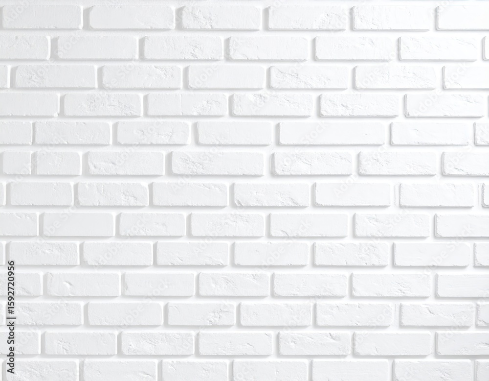 Fototapeta premium Seamless white brick wall texture