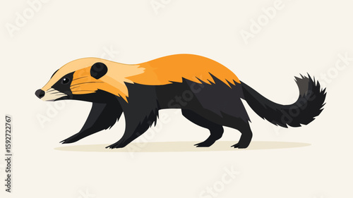Fearless Honey Badger: Wildlife Animal in Natural Habitat