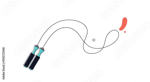 Cardio workout jumping rope fitness exercise training equipment for bodybuilding and strength