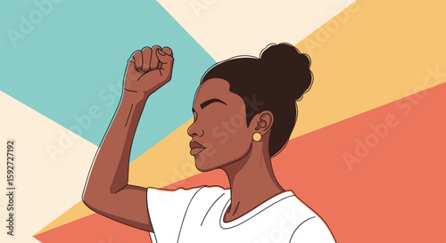 Empowerment and solidarity a powerful symbol of unity and strength