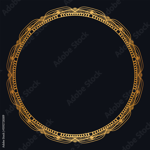  circle frame with islamic wedding frame invitation background	