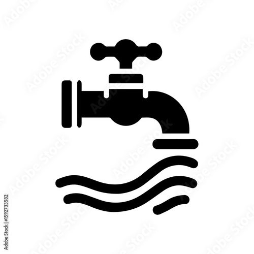 Car symbol Faucet symbol icon design. illustration isolated on white backgrounddesign. illustration isolated on white background