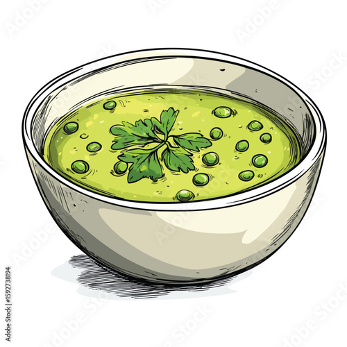Traditional Dutch Pea Soup Sketch