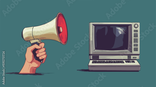 Digital Marketing Communication Concept Design