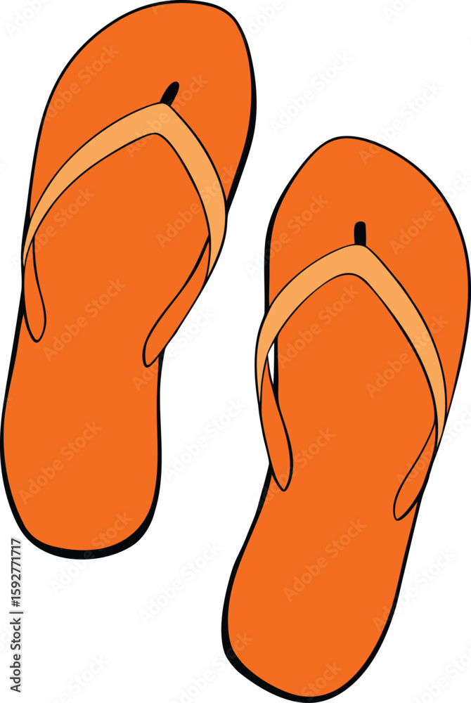 orange flip flops orange flip flops