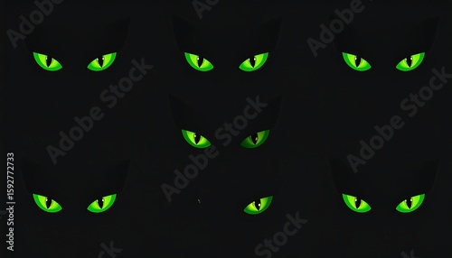 black cat eyes green eyes
