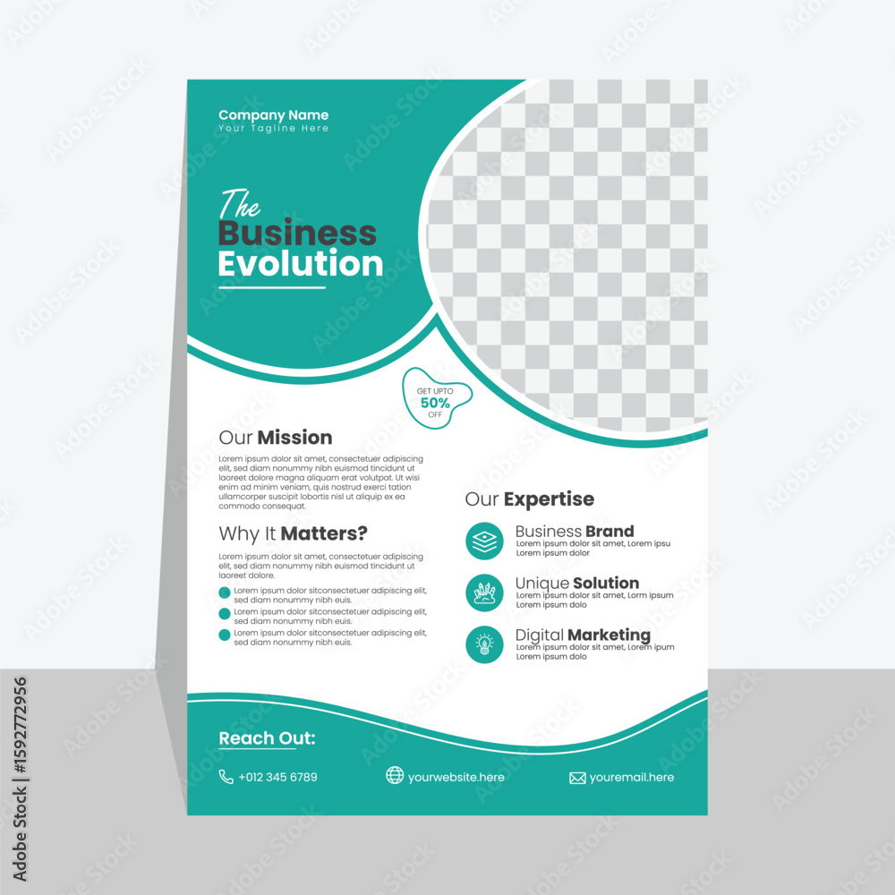 modern business flyer vector design fully editable template for corporate marketing modern business flyer vector design fully editable template for corporate marketing