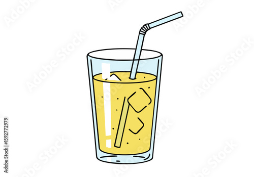 vibrant  glass of lemonade with a straw featuring the text 'Zesty Sober Sip' Clean lines and bright colors create a refreshing and modern aesthetic 