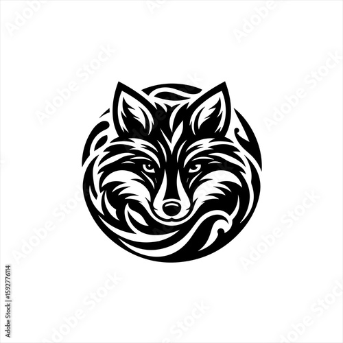 A fox head illustration