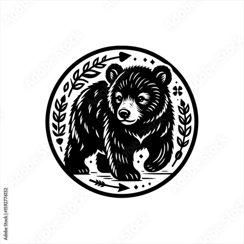 A bear cub illustration