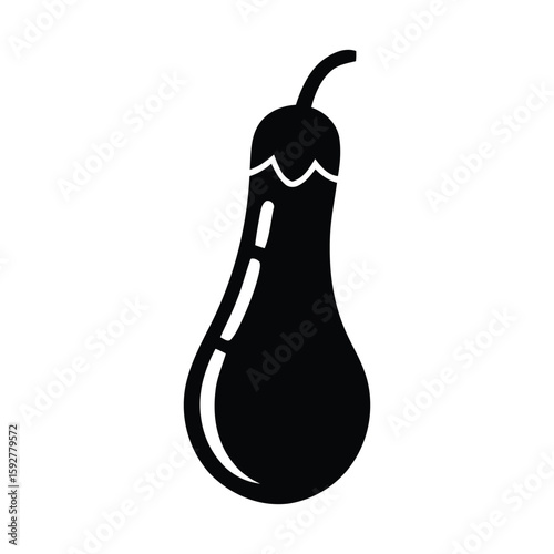 Black vegetable icon set on white background for organic farming design