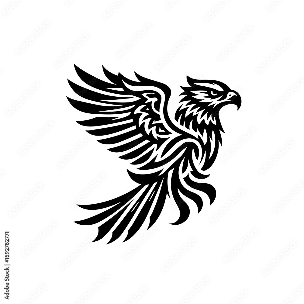 Obraz premium Eagle bird isolated on white background
