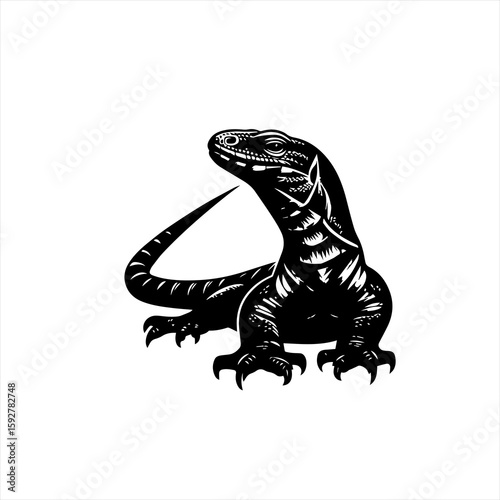 Komodo dragon lizard