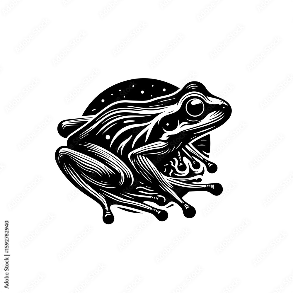 Fototapeta premium Frog on a branch