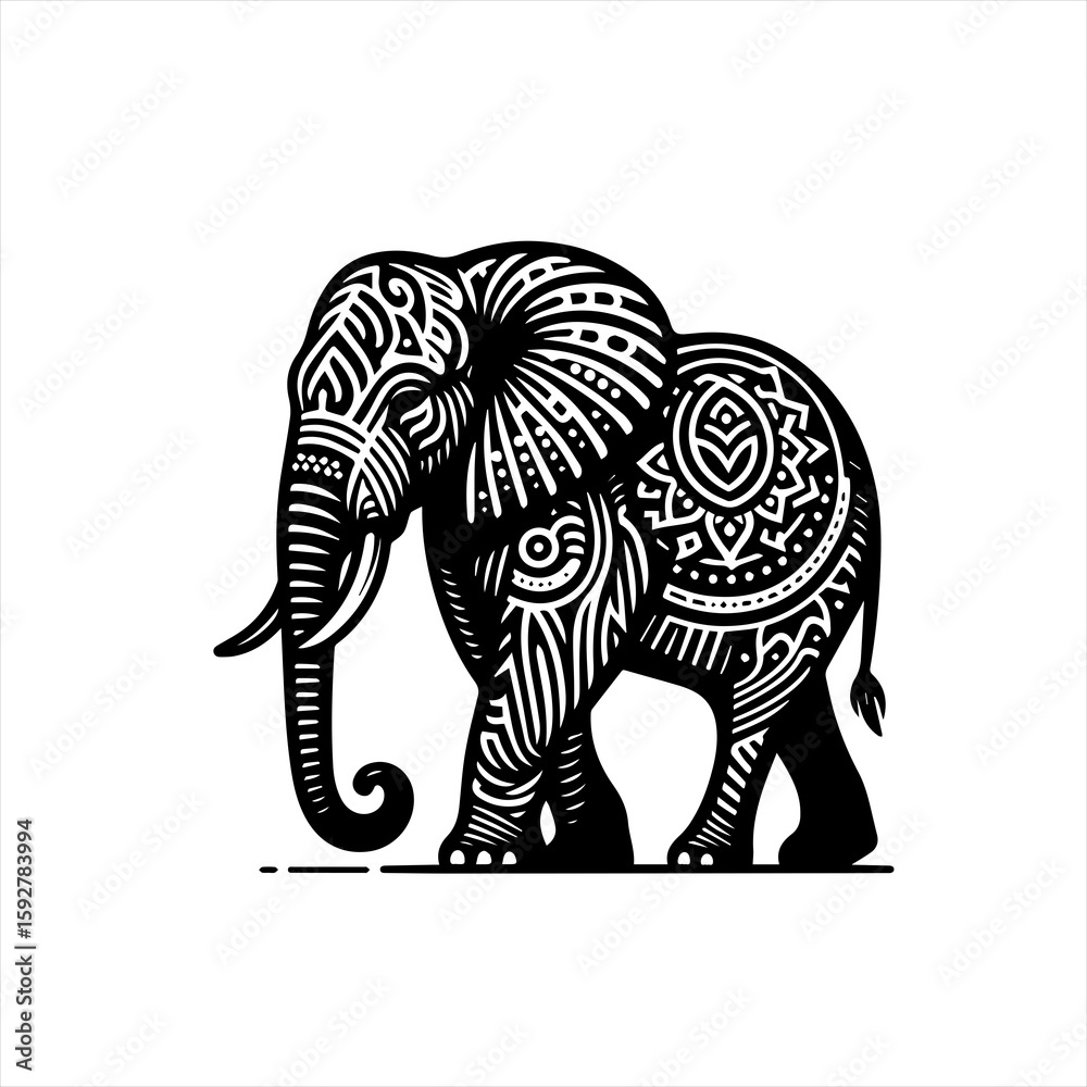 Fototapeta premium Elephant illustration