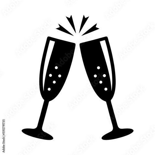 two glasses of champagne