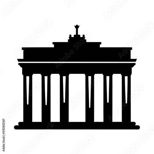 greek column isolated on white background