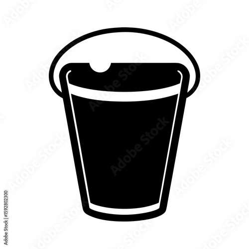 vector illustration of paper cup