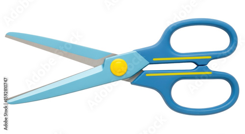 Isolated Blue Scissors
