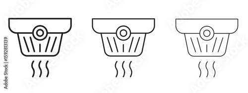 Tableau sur toile Smoke detector icon