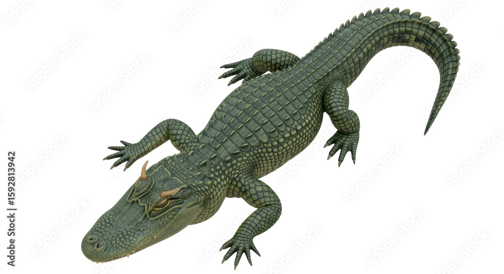 Naklejka premium Isolated Alligator