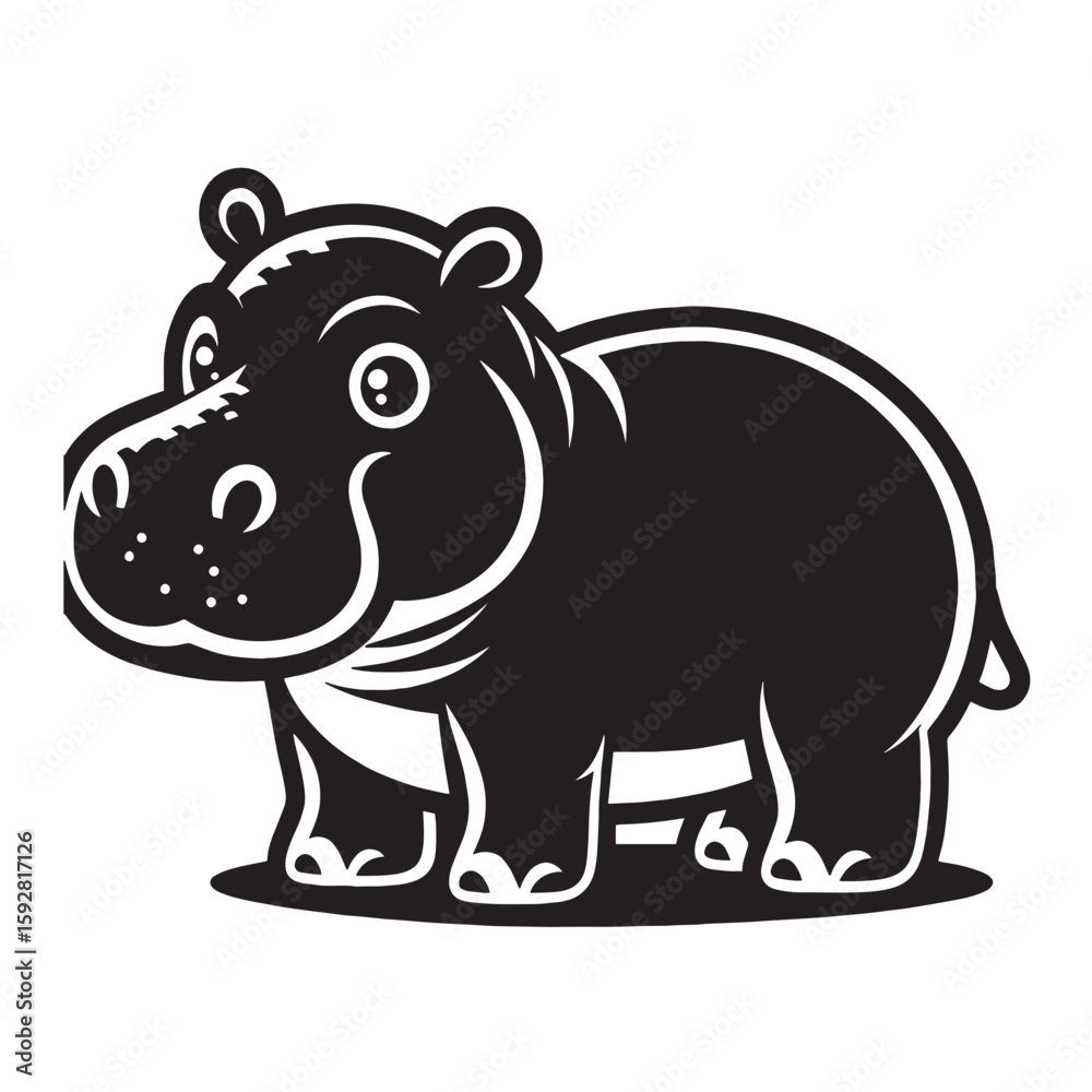 Obraz premium Hippo svg