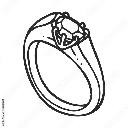 Elegant diamond engagement ring design with solitaire setting