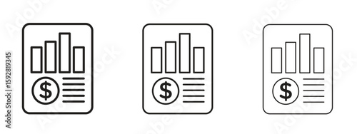 Foto Income statement icon