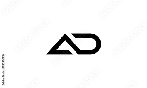 AD initial letters, monogram logo
